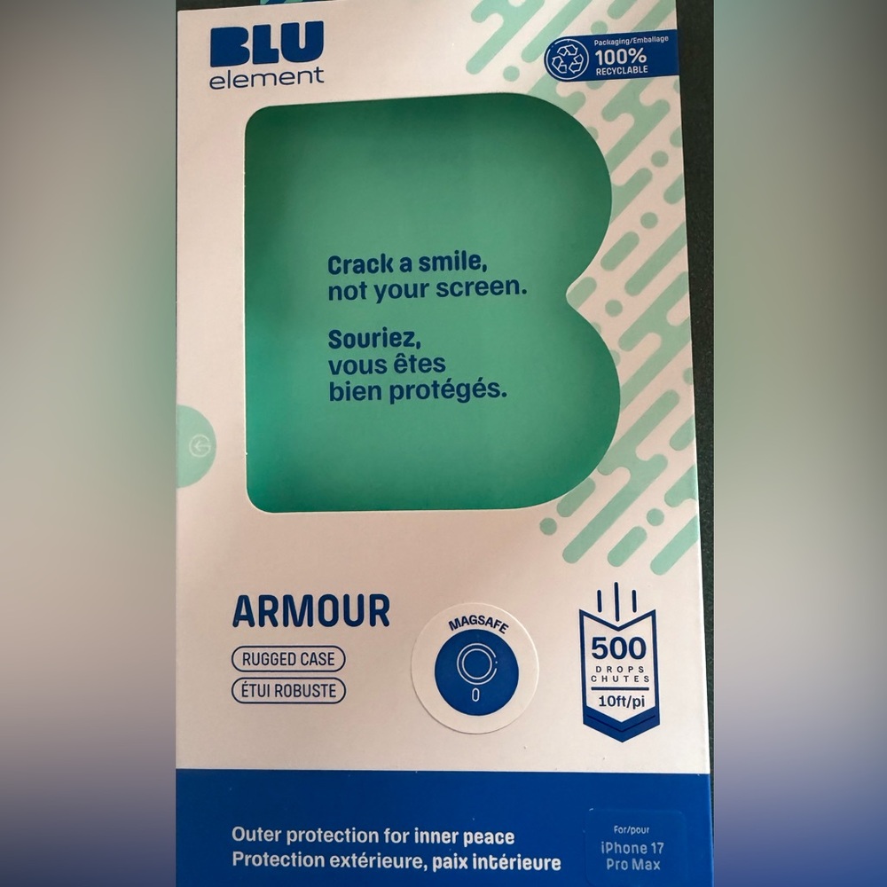 BLU Element BLACK Rugged iPhone 17 Pro Max Phone Case